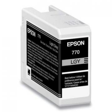 Epson T770920 (T770) UltraChrome PRO10 Ink, 25 mL, Light Gray