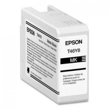 Epson T46Y800 (T46Y) UltraChrome PRO10 Ink, 50 mL, Matte Black