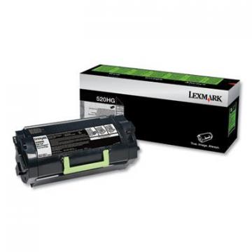 Lexmark 520HG (52D0H0G) High-Yield Black Toner Cartridge