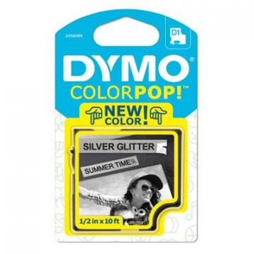 DYMO COLORPOP! Label Maker Tape, 0.5" x 10 ft, Black on Silver