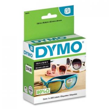 DYMO LW Price Tag Labels, 0.93" x 0.87", White, 400 Labels/Roll