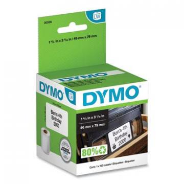DYMO LabelWriter VHS Top Labels, 1.8" x 3.1", White, 150 Labels/Roll