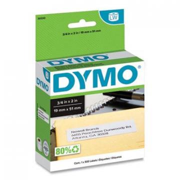 DYMO LabelWriter Return Address Labels, 0.75" x 2", White, 500 Labels/Roll