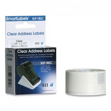 Seiko Self-Adhesive Address Labels, 1.12" x 3.5", Clear, 260/Box