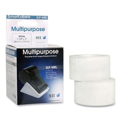 Seiko Self-Adhesive Multipurpose Labels, 1.12" x 2", White, 440/Box