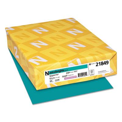 Neenah Paper Astrobrights Color Paper, 24 lb, 8.5 x 11, Terrestrial Teal, 500/Ream