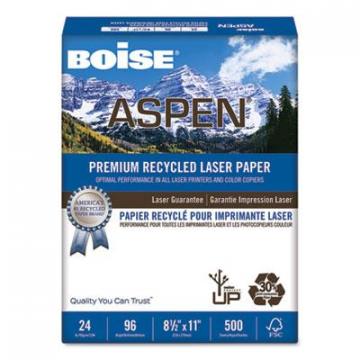 Boise ASPEN Premium Laser Paper, 96 Bright, 24lb, 8.5 x 11, White, 500/Ream