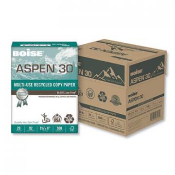 Boise ASPEN Multi-Use Recycled Paper, 92 Bright, 20lb, 8.5 x 11, White, 500 Sheets/Ream