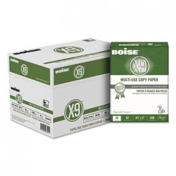 Boise X-9 Multi-Use Copy Paper, 92 Bright, 24lb, 8.5 x 11, White, 500 Sheets/Ream