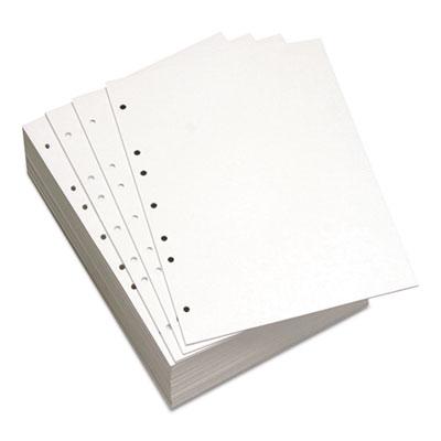 Domtar Custom Cut-Sheet Copy Paper, 7-Hole, 20lb, 8.5 x 11, White, 500/Ream