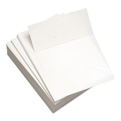 Domtar Custom Cut-Sheet Copy Paper, Micro-Perforated 3.66" from Top, 20lb, 8.5 x 11, White, 500/Ream