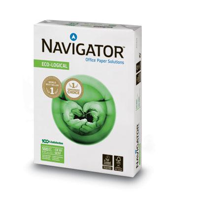 Navigator Eco-Logical Paper, 97 Bright, 18lb, 8.5 x 11, Bright White, 500 Sheets/Ream