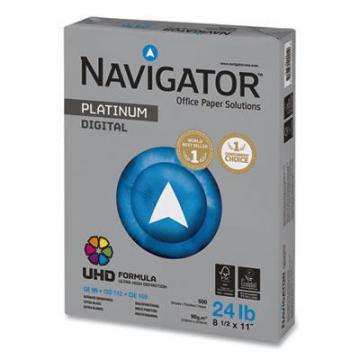 Navigator Platinum Paper, 99 Bright, 24lb, 8.5 x 11, White, 500 Sheets/Ream