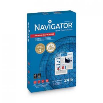 Navigator Premium Multipurpose Copy Paper, 99 Bright, 24lb, 11 x 17, White, 500 Sheets/Ream