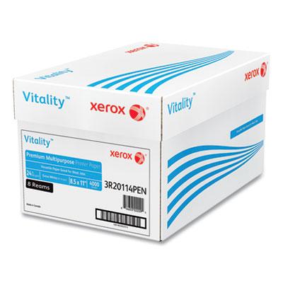 Xerox Vitality Premium Multipurpose Print Paper, 97 Bright, 24 lb, 8.5 x 11, Extra White, 500/Ream