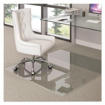 Deflecto Premium Glass All Day Use Chair Mat - All Floor Types, 48 x 60, Rectangular, Clear