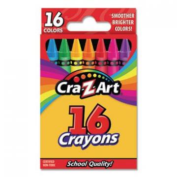 Cra-Z-Art Crayons, 16 Assorted Colors, 16/Set