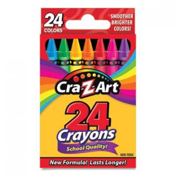 Cra-Z-Art School Quality Crayon, Assorted Colors, 24/Box