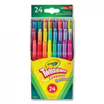 Crayola Twistables Mini Crayons, Assorted, 24/Pack