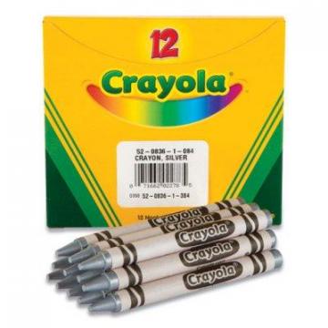 Crayola Crayons, Silver, 12/Box