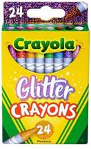 Crayola Glitter Crayons, Back To School Supplies, 24Count, Multi