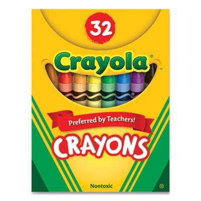 Crayola Classic Color Crayons, Tuck Box, Assorted, 32/Box