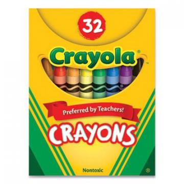Crayola Classic Color Crayons, Tuck Box, Assorted, 32/Box