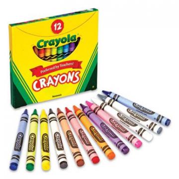 Crayola Classic Color Crayons, Tuck Box, Assorted, 12/Box
