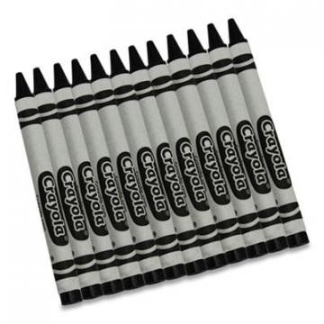 Crayola Bulk Crayons, Black, 12/Box