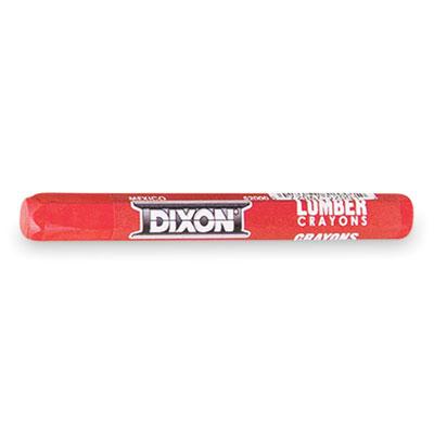 Dixon Lumber Crayons, 4 1/2 x 1/2, Red, 12/Box
