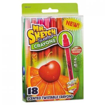 Mr. Sketch Scented Wax Crayons, Assorted, 18/Pack