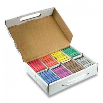 Prang Crayons, Large, 8 Colors, 200/Box