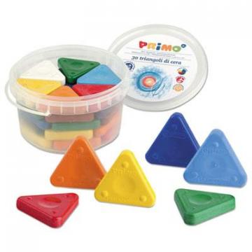 Stride Primo Triangle Crayons, Assorted Colors, 30/Pack
