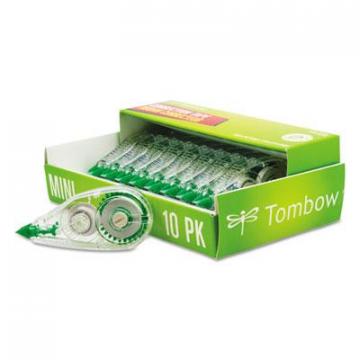 Tombow MONO Mini Correction Tape, 1/6" x 315", Non-Refillable, 10/Pack