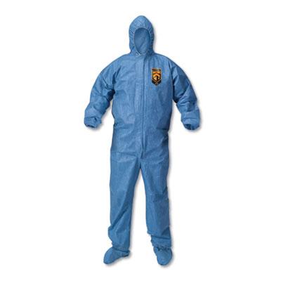 Kimberly-Clark KleenGuard A60 Blood and Chemical Splash Protection Coveralls, 3X-Large, Blue