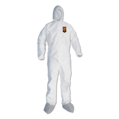 Kimberly-Clark KleenGuard A45 Liquid/Particle Protection Surface Prep/Paint Coveralls, 4XL, White