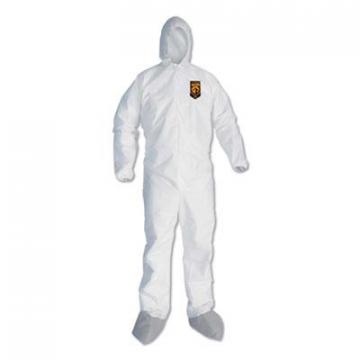 Kimberly-Clark KleenGuard A45 Liquid/Particle Protection Surface Prep/Paint Coveralls, 3XL, White