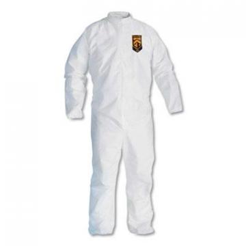Kimberly-Clark KleenGuard A30 Breathable Particle Protection Coveralls, White, Large, 25/Carton