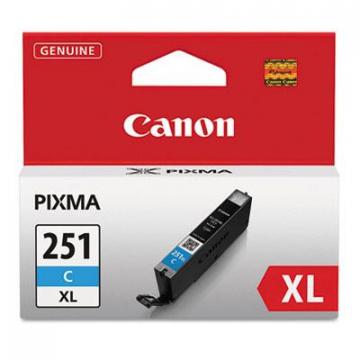 Canon CLI-251XL (6449B001) High-Yield Cyan Ink Cartridge