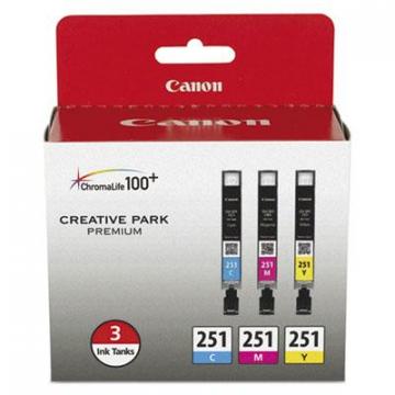 Canon CLI-251 (6514B009) Cyan,Magenta,Yellow Ink Cartridge