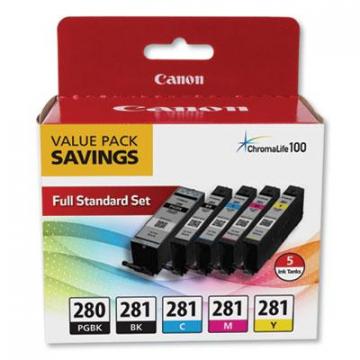 Canon PGI-280, CLI-281 (2075C006) (2) Black,Cyan,Magenta,Yellow Ink Cartridge