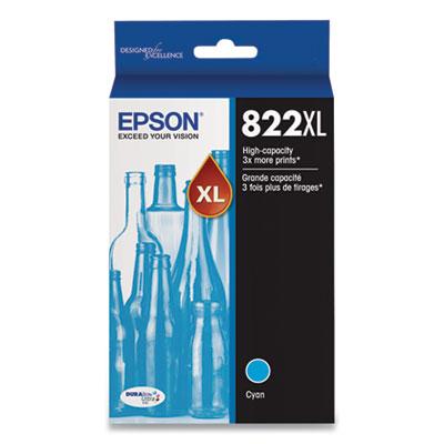 Epson T822XL (T822XL220S) High-Yield Cyan Ink Cartridge