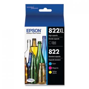 Epson T822XL (T822XLBCS) High-Yield Black,Cyan,Magenta,Yellow Ink Cartridge