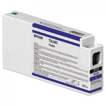Epson T824D00 (824) UltraChrome HDX Ink, 350 mL, Violet