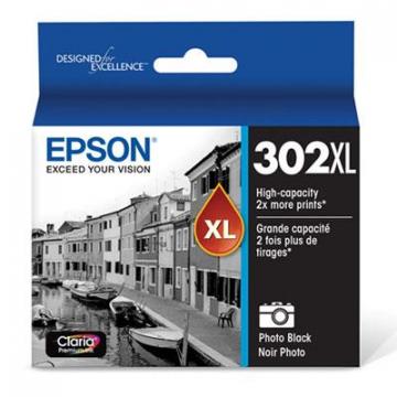 Epson T302XL (T302XL120S) High-Yield Photo Black Ink Cartridge