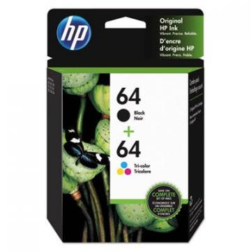 HP 64 (X4D92AN) Black,Tri-Color Ink Cartridge