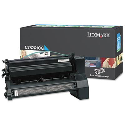 Lexmark C782X1CG Extra High-Yield Cyan Toner Cartridge