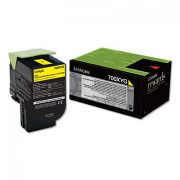 Lexmark 700XYG (70C0XYG) Extra High-Yield Yellow Toner Cartridge