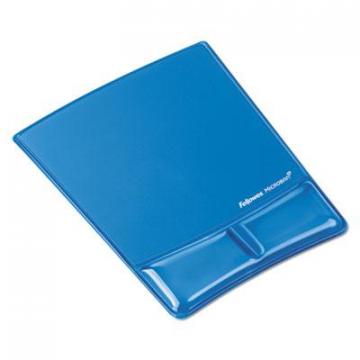 Fellowes Gel Wrist Support w/Attached Mouse Pad, Blue