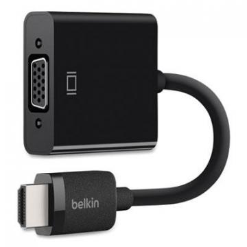 Belkin HDMI to VGA Adapter with Micro-USB Power, 9.8", Black